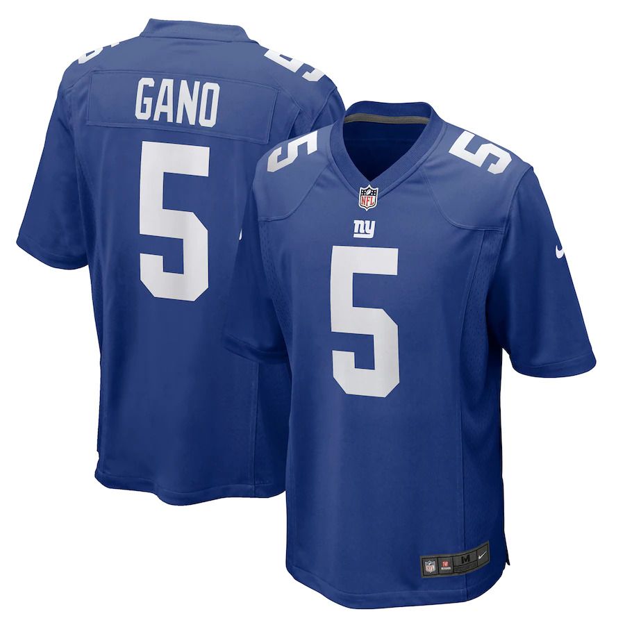 Men New York Giants 5 Graham Gano Nike Royal Game Player NFL Jersey